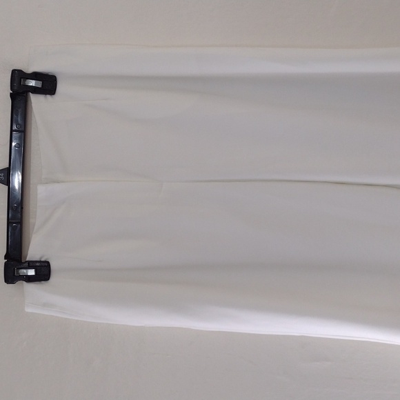 Talbots Petites Stretch Vintage White Wide Leg Lined Pants Size 10p - Picture 12 of 14